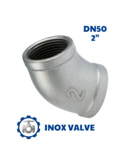Chếch inox ren DN50