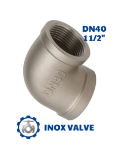 Cút inox ren DN40