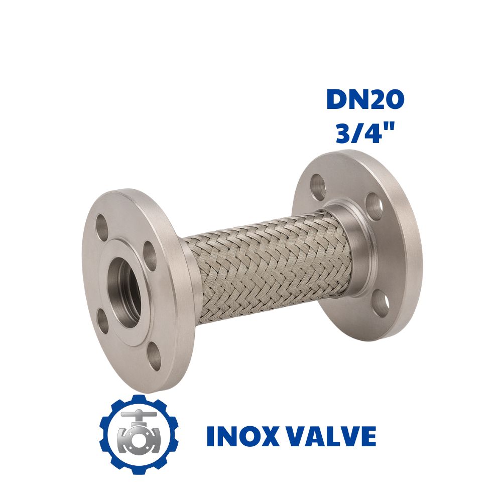 Khớp nối mềm inox mặt bích DN20