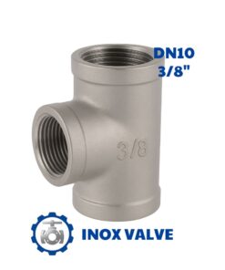 Tê inox ren DN10