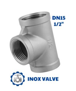 Tê inox ren DN15