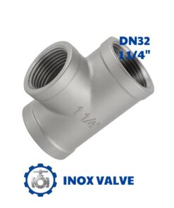 Tê inox ren DN32