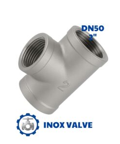 Tê inox ren DN50