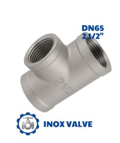 Tê inox ren DN65