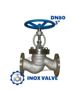 Van cầu inox mặt bích DN80