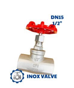 Van cầu inox ren DN15