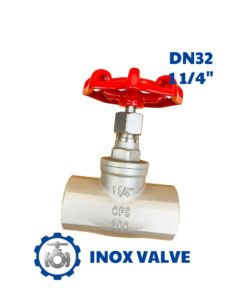 Van cầu inox ren DN32