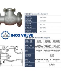 Cấu tạo thông số Van 1 chiều lá lật inox DN80
