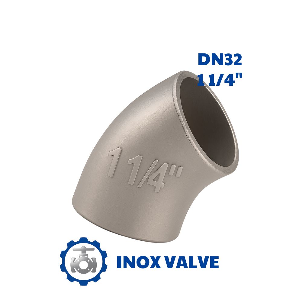 Chếch hàn inox DN32
