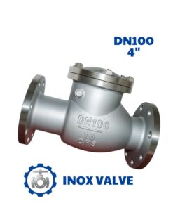 Van 1 chiều lá lật inox DN100