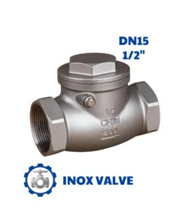 Van 1 chiều lá lật inox DN15