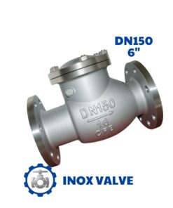 Van 1 chiều lá lật inox DN150