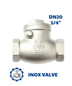 Van 1 chiều lá lật inox DN20