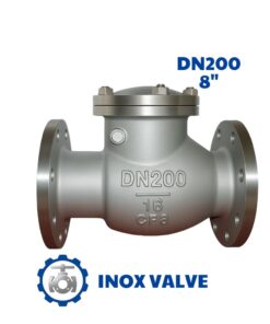 Van 1 chiều lá lật inox DN200