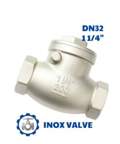 Van 1 chiều lá lật inox DN32