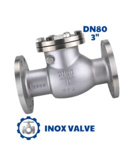 Van 1 chiều lá lật inox DN80