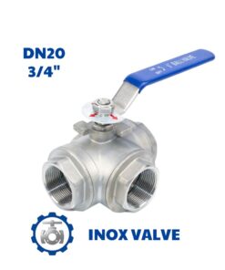 Van bi 3 ngã inox DN20