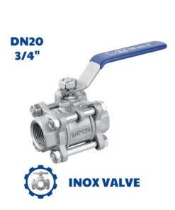 Van bi inox 3 mảnh DN20