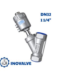 Van xiên y khí nén inox DN32