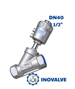 Van xiên y khí nén inox DN40