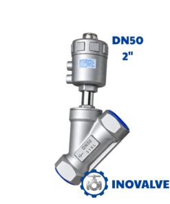 Van xiên y khí nén inox DN50